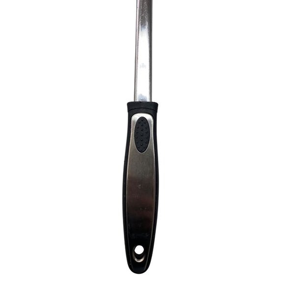 Kitchen Serving Set With Spatulas & Spoon Stainless Steel & Black Handles Durabl - Picture 7 of 12